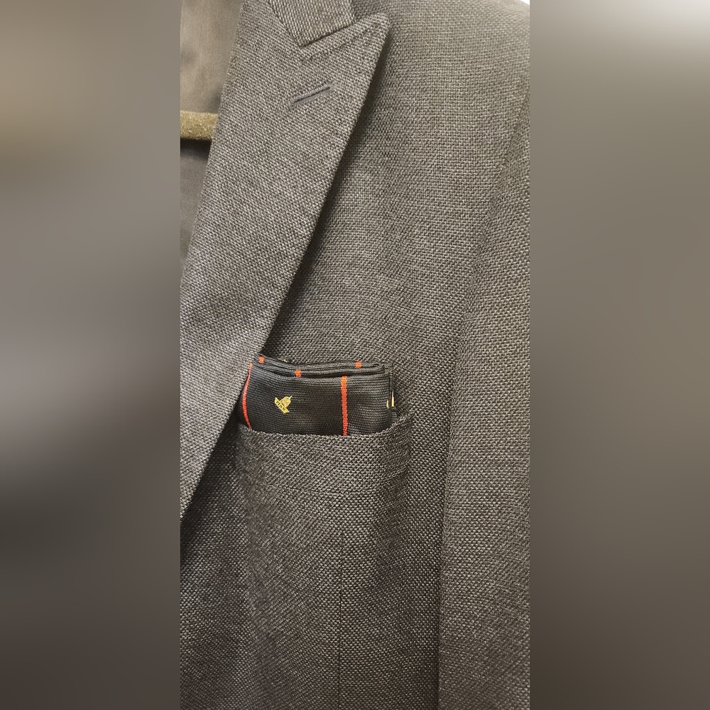 Peter Millar Dark BLUE Blazer with *****WEAR DAMAGE ON BOTH ELBOWS